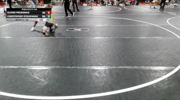 92 lbs Round 1 - Oliver Prussman, Longwood Wrestling Club vs Chrstopher Stsiapanau, Roundtree Wreslting Academy