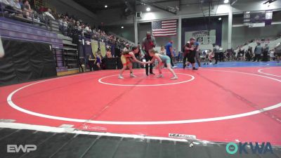 70-78 lbs Rr Rnd 3 - Hanna Lollis, Cowboy Wrestling Club vs Mia Brigge, Mojo Grappling Academy