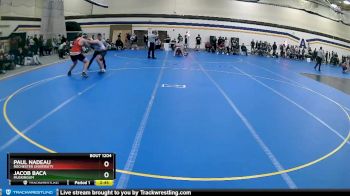 285 lbs Cons. Round 2 - Jacob Baca, Muskingum vs Paul Nadeau, Rochester University