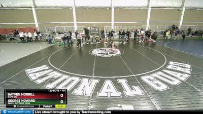 70 lbs Cons. Round 5 - Hayven Morrill, Rams WC vs George Howard, Salem Elite Mat Club