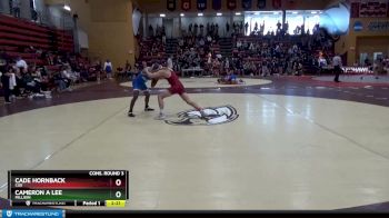 125 lbs Cons. Round 3 - Cameron A Lee, Millikin vs Cade Hornback, Coe