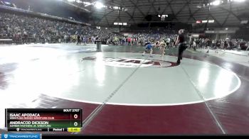 106 lbs Quarterfinal - Andracod Dickson, Sumner Panthers Jr. Wrestling vs Isaac Apodaca, Wrestling Rhinos Wrestling Club