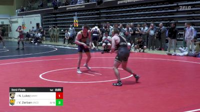 157 lbs Semifinal - Nate Lukez, Army vs Vincent Zerban, Northern Colorado