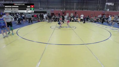 84 lbs Rr Rnd 4 - Weston Cipriani, South Hills Wrestling Academy - MSE vs Michael Nicosia, Mat Assassins Red - MSE