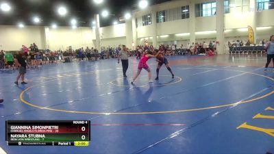 135 lbs Round 4 (8 Team) - Giannina Simonpietri, Charlies Angels Florida Pink vs Nayara Stubna, Iron Lion Wrestling