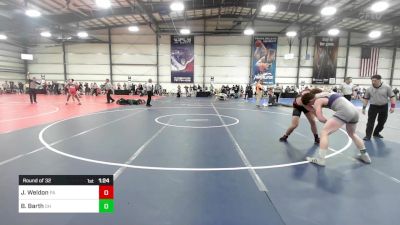 170 lbs Round Of 32 - Jack Weldon, PA vs Broderick Barth, OH