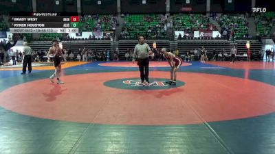 1A-4A 113 1st Place Match - Ryker Houston, Alexandria HS vs Brady West, Deshler