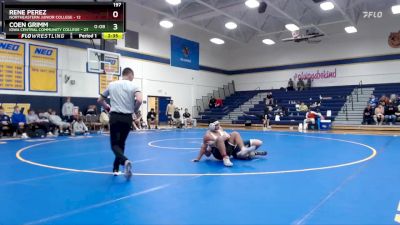 197 lbs Round 3 (6 Team) - Coen Grimm, Iowa Central Community College vs Rene Perez, Northeastern Junior College