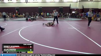 SPW-11 lbs Cons. Round 1 - Emmett Schoeberl, CPU Wrestling Club vs Kyler Rawson, North Linn Little Lynx