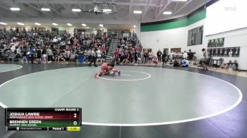 150 lbs Champ. Round 2 - Brennen Green, Kearney High School vs Joshua Lawrie, Independence High School Wrest