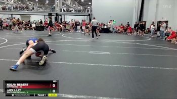 165 lbs Round 3 (8 Team) - Nolan Reinert, Gettysburg vs Jack Lilly, South Side WC Blue