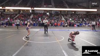 85 lbs Quarterfinal - Autumn Love, Elk County vs Ransym Nussbaum, Plainville Kids Wrestling Club