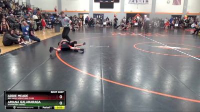 PW-3 lbs Round 2 - Addie Meade, Big Game Wrestling Club vs Ariana Galararaga, Hammerin Hawks