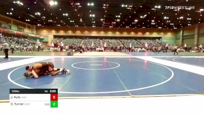 133 lbs Round Of 16 - Josh Kyle, UNATT-Wyoming vs Devan Turner, Oregon State