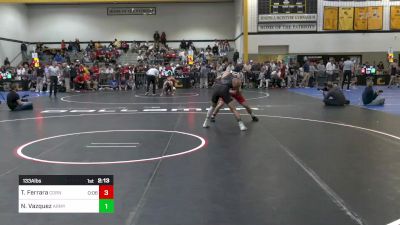 133A lbs Rr Rnd 1 - Tyler Ferrara, Cornell vs Nain Vazquez, Army West Point