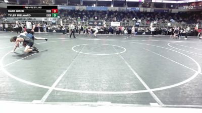 133 lbs Quarterfinal - Kade Gieck, York WC vs Tyler Millward, Cherokee Trail HS