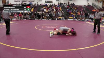 170 lbs Semifinal - Isabella McFarlane, King High School vs Sarah Parker, Marist HS