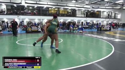 207 lbs 5th Place Match - Ozioma Ogu, Northern Michigan University vs Aaliyah Grandberry, Grand Valley State