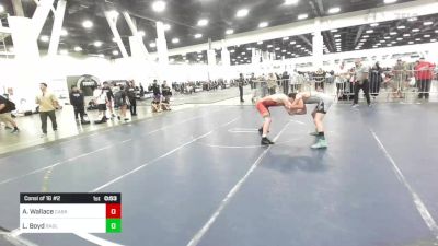 138 lbs Consi Of 16 #2 - Andrew Wallace, Cabrillo HS Club vs Logan Boyd, Badlands WC