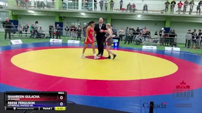 53kg Champ. Round 1 - Shahreen Gulacha, Jr Badgers vs Reese Ferguson, Lethbridge Amateur WA