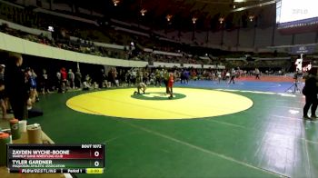National 6-8 130 Round 4 - Tyler Gardner, Poquoson Athletic Association vs Zayden Wyche-boone, Warmup Gang Wrestling Club