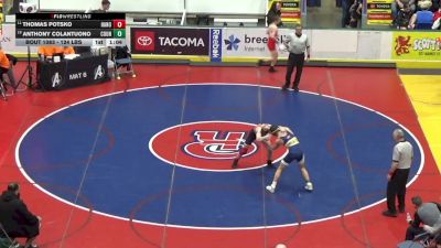 124 lbs Quarterfinal - Thomas Potsko, Hanover Area vs Anthony Colantuono, Council Rock South