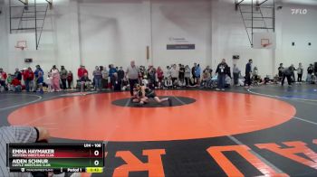 106 lbs Champ. Round 1 - Aiden Schnur, Castle Wrestling Club vs Emma Haymaker, Western Wrestling Club