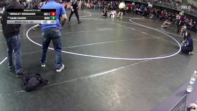 82 lbs Champ. Round 1 - Kami Hazen, Medicine Valley Wrestling Club vs Brinley Dekraker, Norris Wrestling Club - Girls