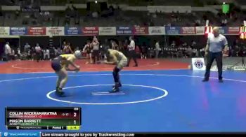 133 lbs Placement Matches (8 Team) - Collin Wickramaratna, Kutztown University vs Mason Barrett, Averett University