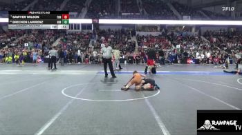 67 lbs Champ. Round 1 - Sawyer Wilson, Tonganoxie vs Brecken Lawrenz, Herington