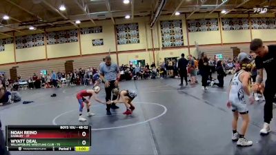 48-52 lbs Quarterfinal - Noah Reino, Danbury vs Wyatt Deal, Williamsburg Wrestling Club