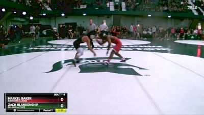 133 lbs Quarterfinal - Markel Baker, Northern Illinois vs Zach Blankenship, Oklahoma State