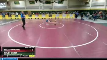 45 lbs Cons. Round 3 - Lucas James, Camel Kids Wrestling vs Travin Herrmann, Touch Of Gold Wrestling Club