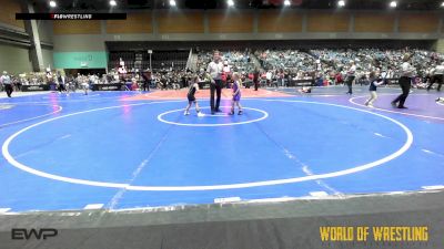 52 lbs Round Of 16 - Brooklyn Bowler, Petaluma WC vs Harper Atkinson, Wyandotte Youth Wrestling