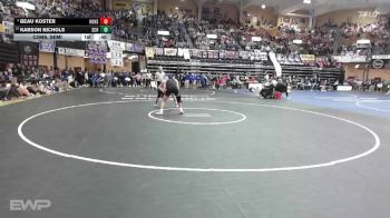 138 lbs Cons. Semi - Karson Nichols, Smith Center HS vs Beau Koster, Hoxie HS