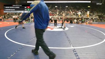 3A-157 lbs Cons. Round 1 - Jesse Burch-Jones, Buffalo vs Porter Blau, Lovell