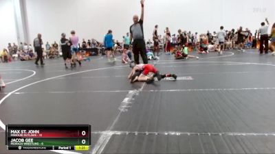 62 lbs Round 9 (10 Team) - Max St. John, Missouri Outlaws vs Jacob Gee, Pedraza Wrestling