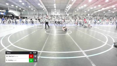 85 lbs Rr Rnd 2 - Wyatt Sartori, Team Gotcha vs Xander Insley, Dueling Bandits