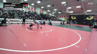155 lbs Champ. Round 2 - Rylee Deoca, Norco vs Marley Zepeda, Santa Ana