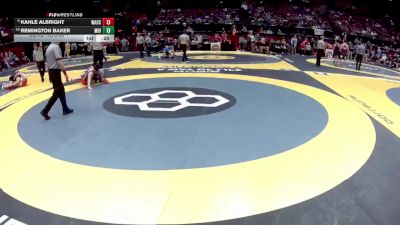 D2-165 lbs Cons. Round 1 - Kahle Albright, Wauseon vs Remington Baker, Mar. Highland