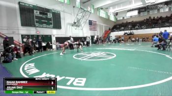 144 lbs Cons. Round 5 - Isaiah Ramirez, Palm Desert vs Julian Diaz, Patriot