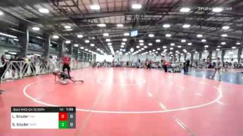 106 lbs Prelims - Levi Snyder, Team Nauman Silver vs Samuel Snyder, Young Guns Red