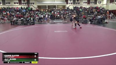 120 lbs Quarterfinal - Ally Jelinek, Linn-Mar vs Kammie Gleiter, Waterloo West