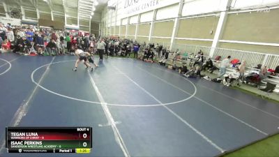 92 lbs Round 2 (4 Team) - Tegan Luna, Warriors Of Christ vs Isaac Perkins, Sanderson Wrestling Academy