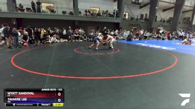 132 lbs Champ. Round 3 - Wyatt Sandoval, CA vs Tavarre Lee, WA