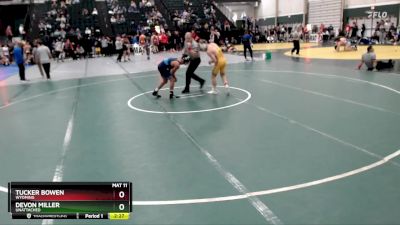 125 lbs Quarterfinal - Tucker Bowen, Wyoming vs Devon Miller, Unattached