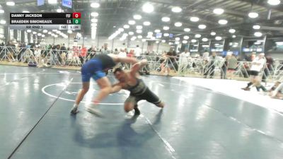 195 lbs Rr Rnd 1 - Danny Jackson, PSF Wrestling Academy - HSB vs Braeden Simoneaux, E.D.I.T.H - HSB