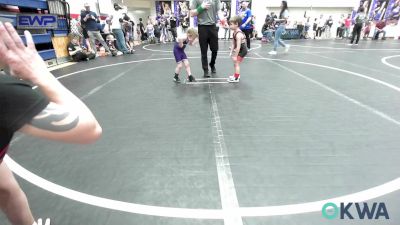 46 lbs Round Of 32 - Carver Pearson, Hinton Takedown Club vs Tasyn Wood, Chickasha Youth Wrestling