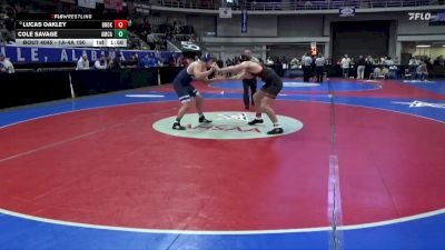 1A-4A 190 Champ. Round 1 - Lucas Oakley, Brooks vs Cole Savage, American Christian Academy