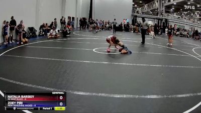 50 lbs Semis (4 Team) - Natalia Barskiy, PA West Black vs Zoey Piri, MGW Something Wicked